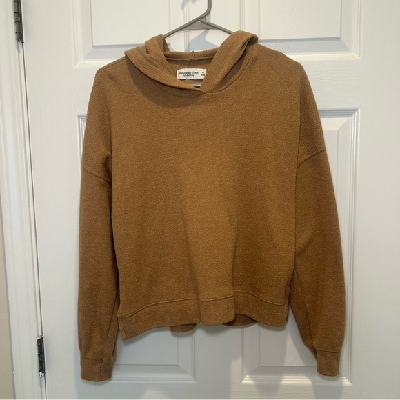 Abercrombie & Fitch Sweaters - Abercrombie & Fitch Tan Hoodie Sweater